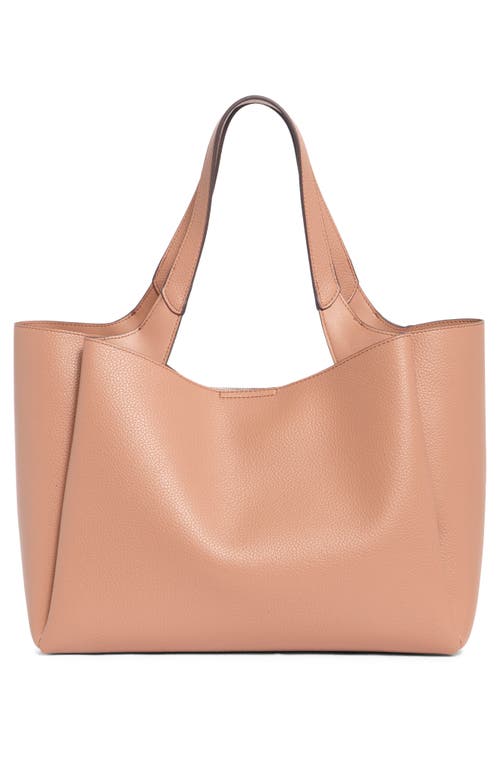 Dkny Willa Pebbled Tote Bag In Brown