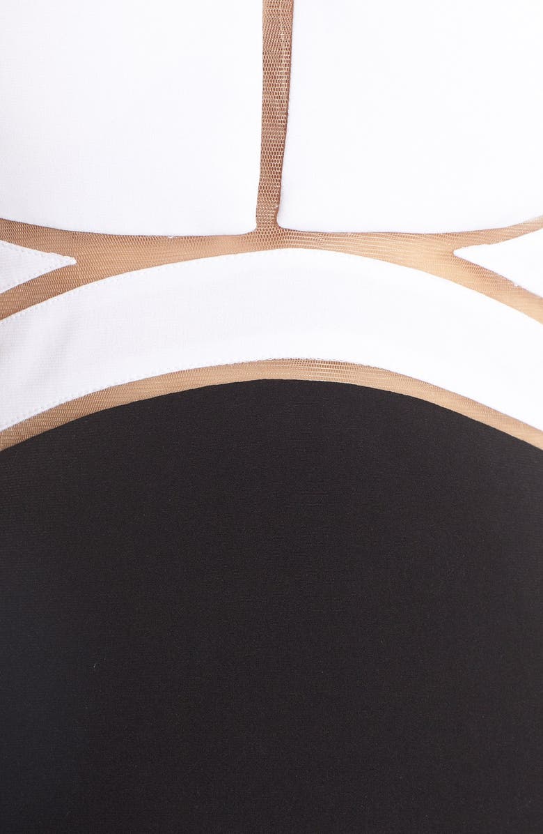 Abbi Vonn Illusion Jersey Gown, Alternate, color, 