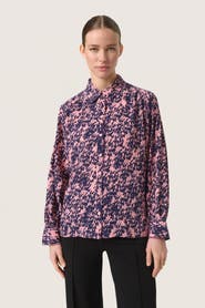 Soaked in Luxury SLSylvia Printed Long Sleeve Shirt