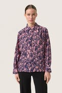 Soaked in Luxury SLSylvia Printed Long Sleeve Shirt