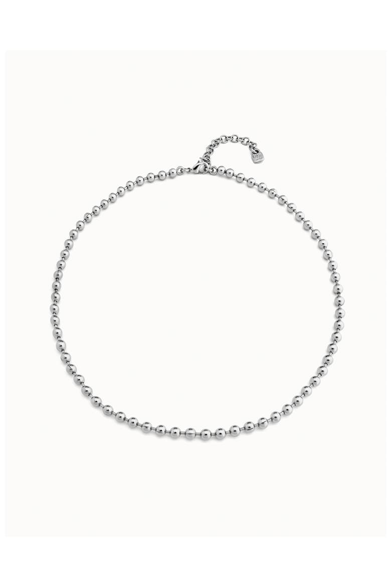 Pulse Bead Necklace, Main, color, Silver