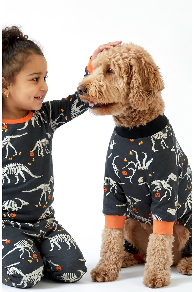 The Ultimate Snooze Organic Cotton Dog Pajamas, Alternate, color, CANDY SAURUS
