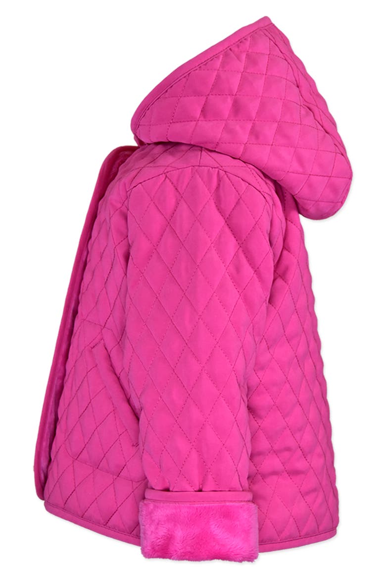 Barn Faux Fur Lined Hooded Jacket, Alternate, color, MAGENTA