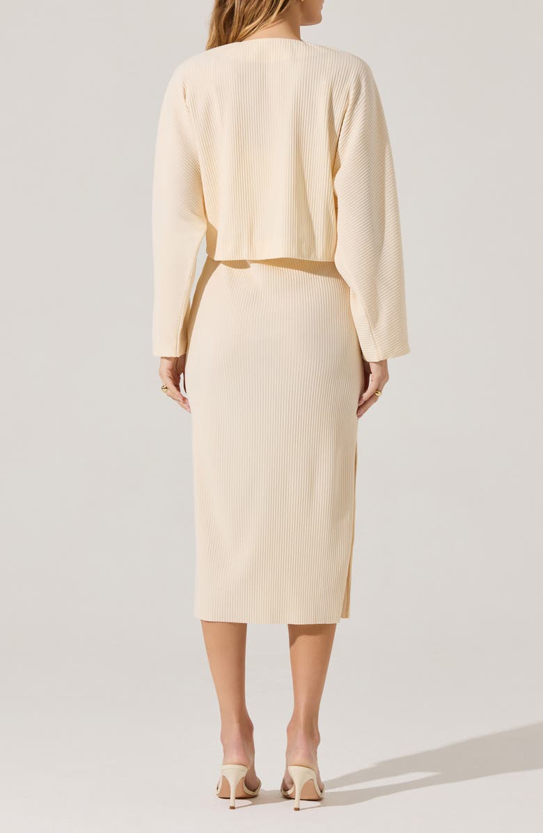 Long Sleeve Shrug & Ribbed Sweater Dress Set