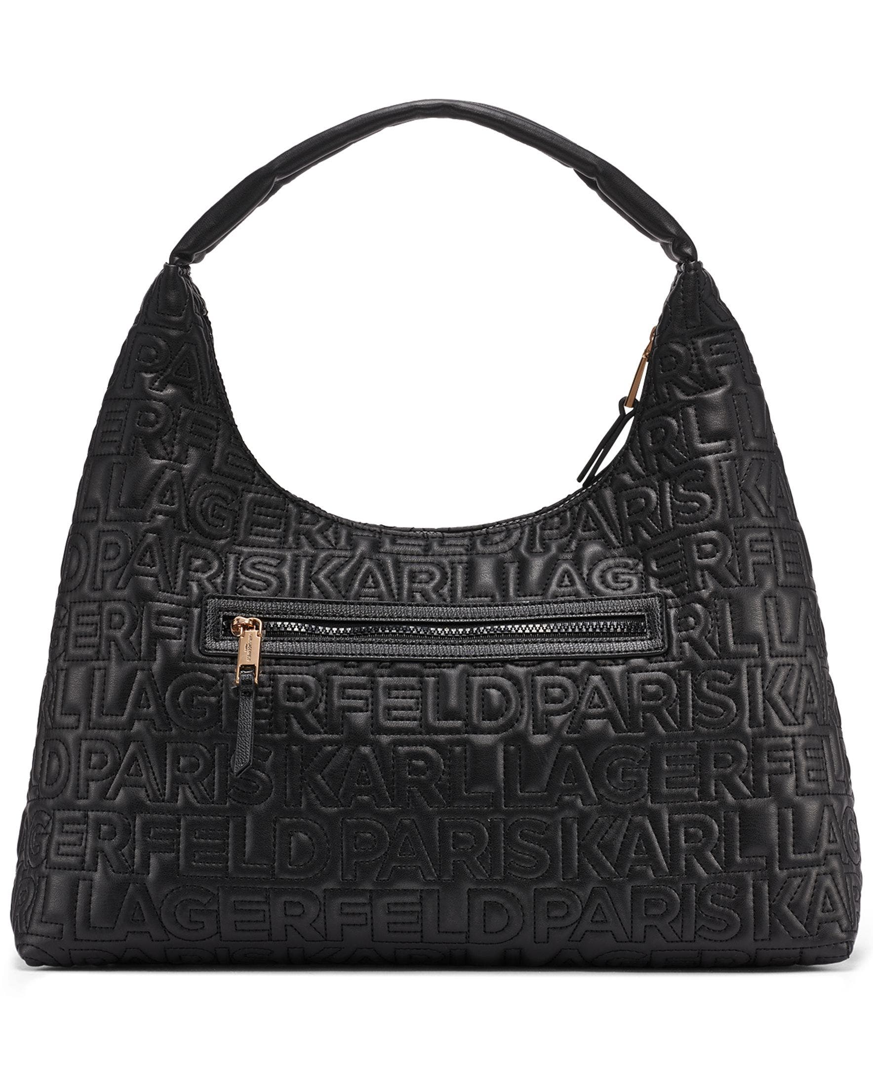 KARL LAGERFELD PARIS Voyage Hobo, Alternate, color, Black Multi