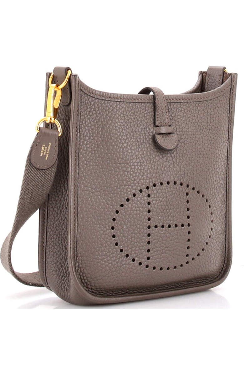 Pre-Owned Hermes Evelyne Bag Gen III Clemence TPM, Alternate, color, Vert De Gris