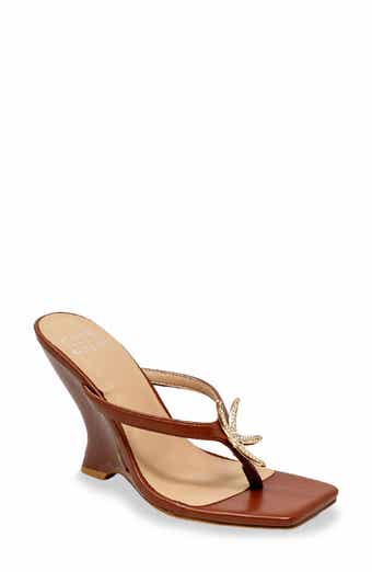 Starfish Post Toe Wedge Heel Sandal