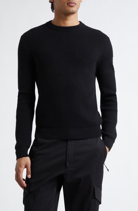 Waffle Stitch Virgin Wool Sweater