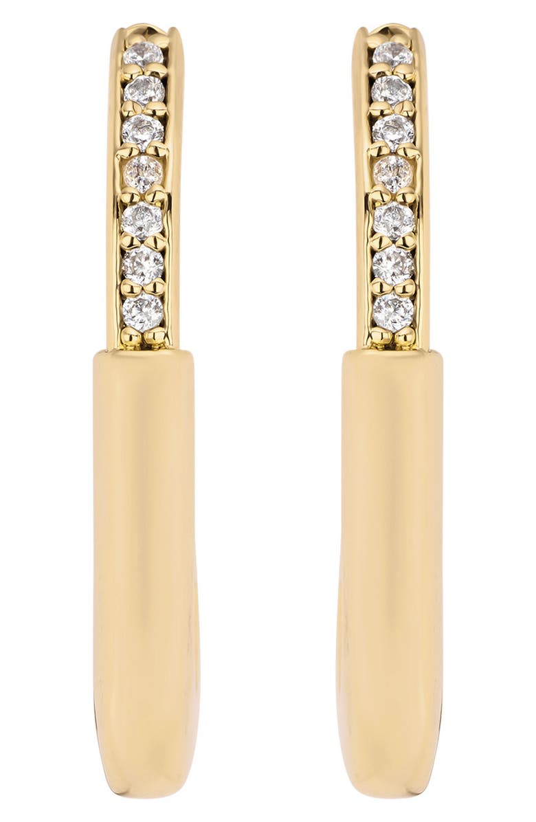 ATHRA LUXE The Modern Oval Hoop Earrings, Main, color, 