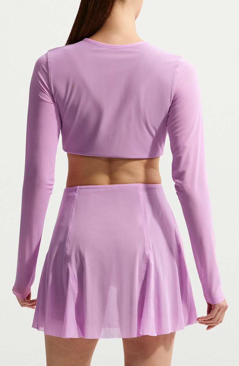 Nike Court Slam Crop Long Sleeve Tennis Top, Alternate, color,