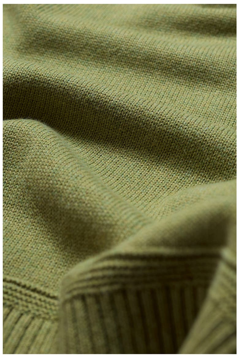 Moorstone Organic & Recycled Cotton Sweater, Alternate, color, GRASSHOPPER