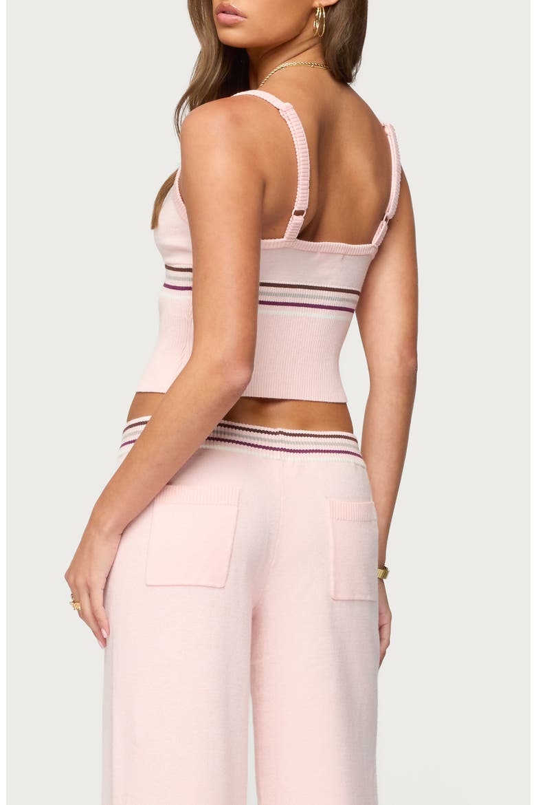 Miya Stripe Rib Tank, Alternate, color, LIGHT-PINK