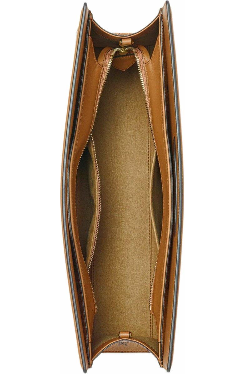 MCM Diamond Tote in Visetos Leather Mix, Alternate, color, Cognac