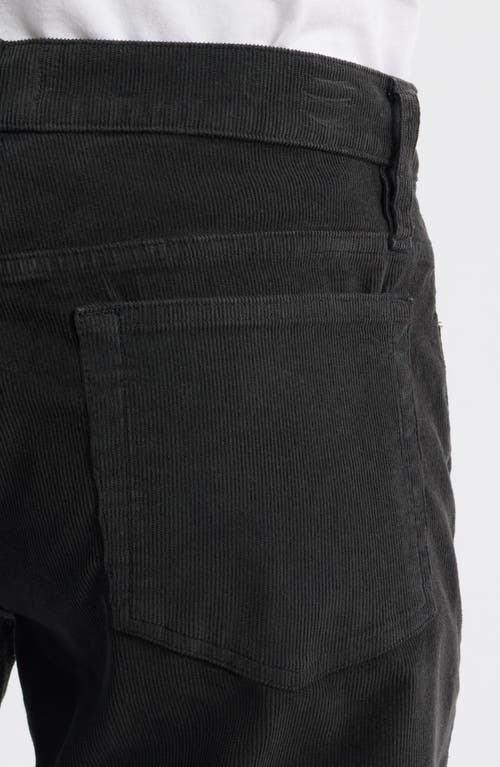 Frame L'homme Corduroy Slim Jeans In Black