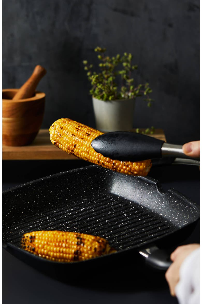 STONE™ 11" Grill Pan, Alternate, color, BLACK