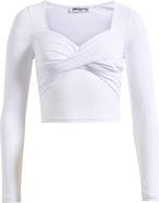 Princess Polly Dunford Crossover Long Sleeve Top