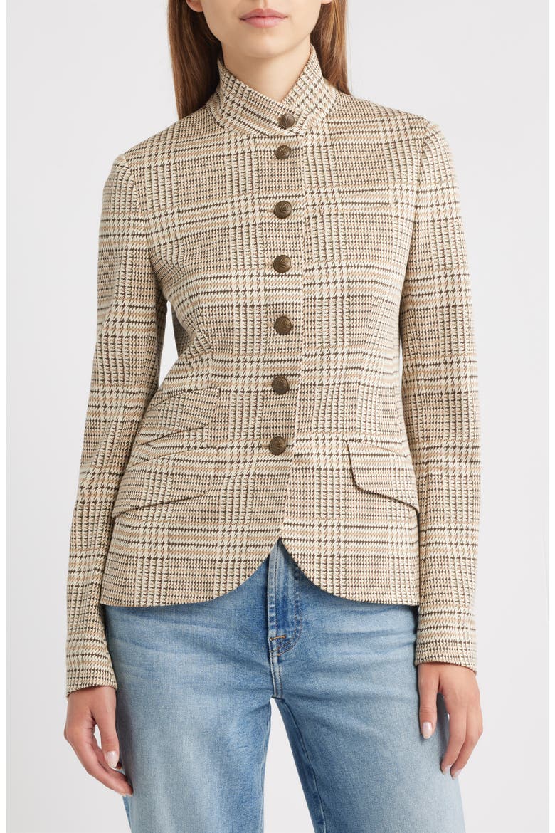 Slade Glen Plaid Ponte Knit Blazer, Main, color, TNMLT