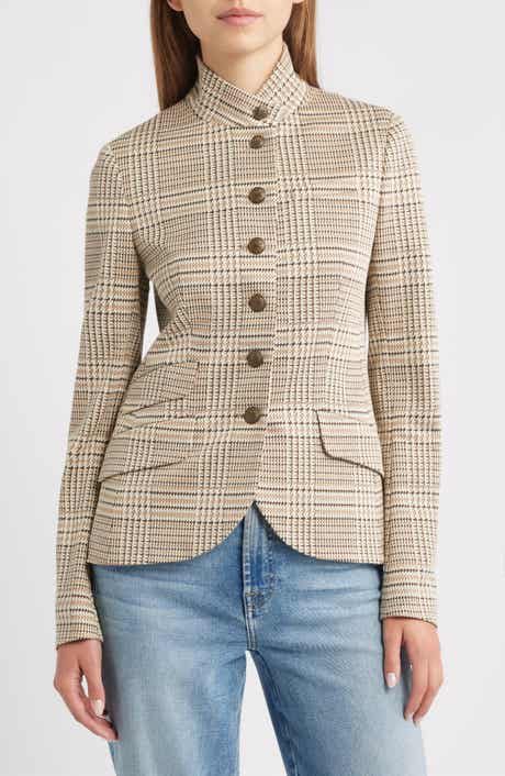 rag & bone Slade Glen Plaid Ponte Knit Blazer