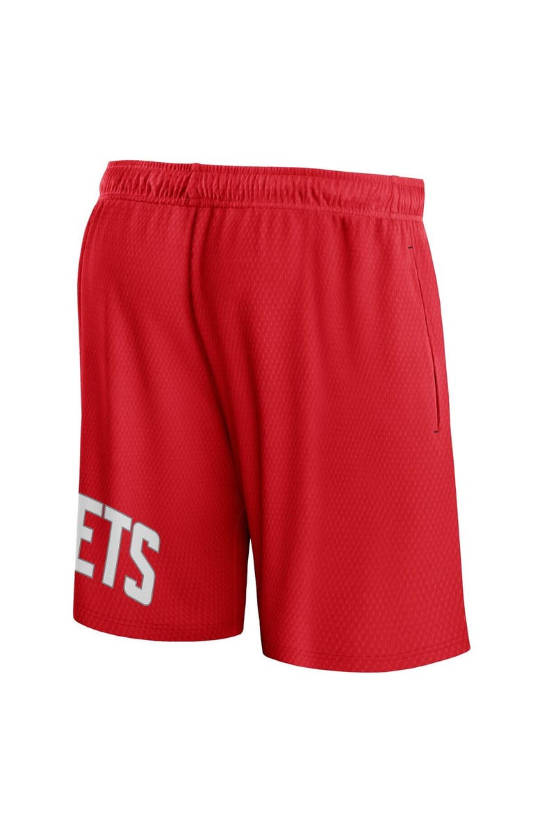 FANATICS Men's Fanatics Branded Red Houston Rockets Free Throw Mesh Shorts, Alternate, color, Red