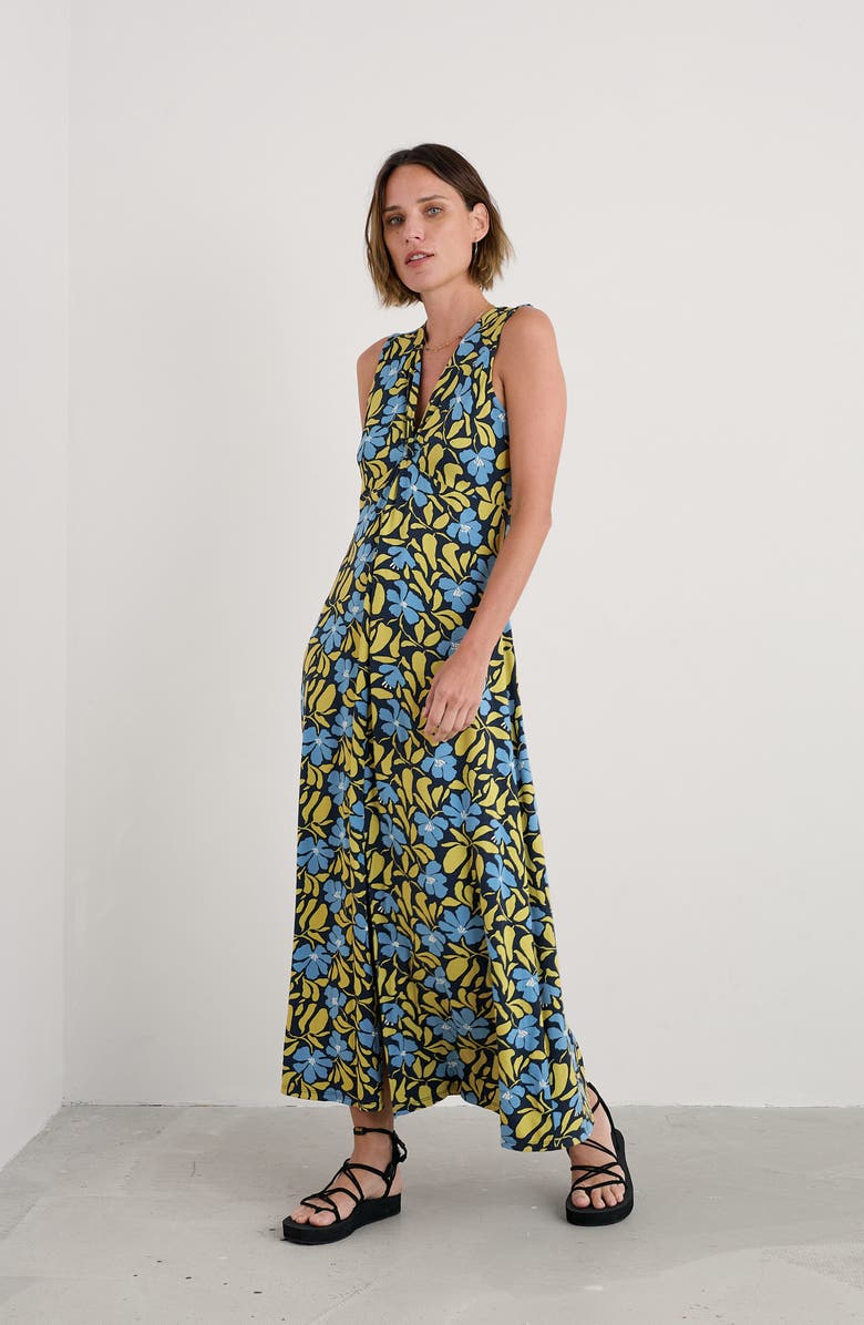 Seasalt Cornwall Sanderling Sleeveless Maxi Dress, Alternate, color, Leafy Floral Maritime