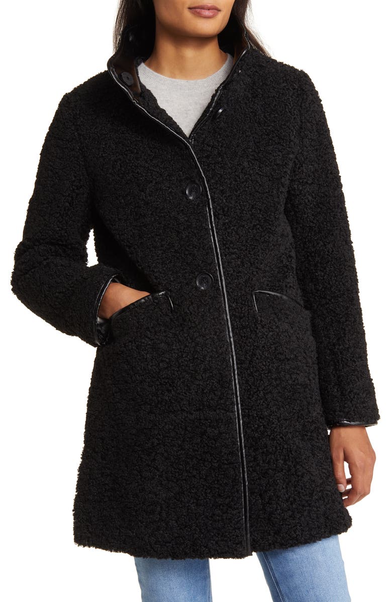 Sam Edelman Faux Fur Teddy Coat, Main, color,