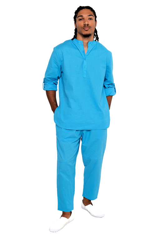 Dai Moda Yahyah Linen Drawstring Pant