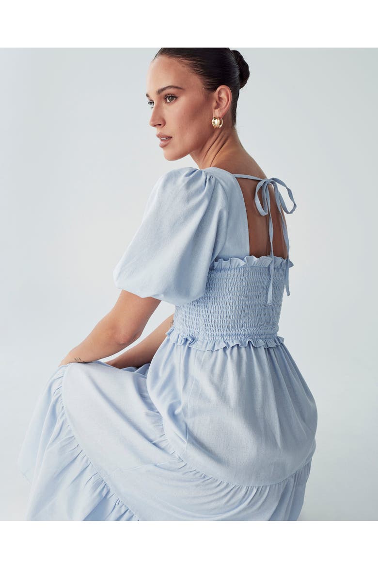 Suzi Midi Dress, Alternate, color, Sky Blue