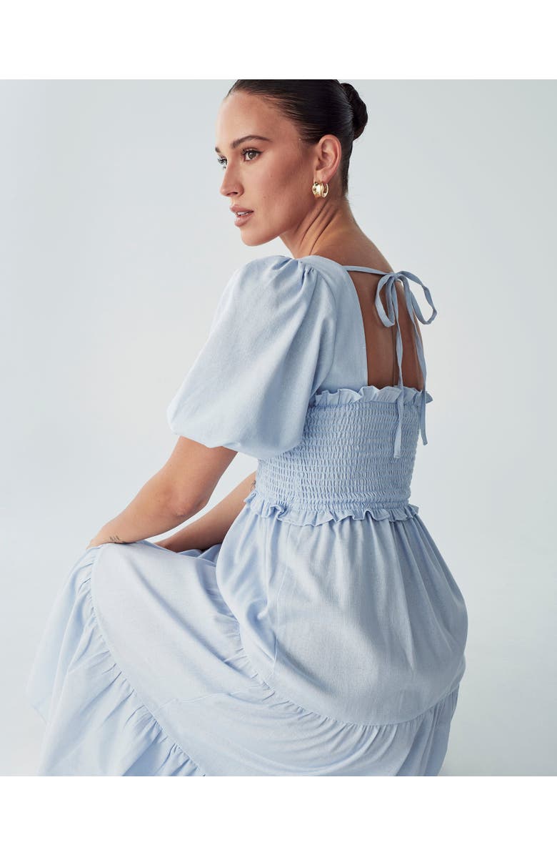 WILLA Suzi Midi Dress, Alternate, color, Sky Blue