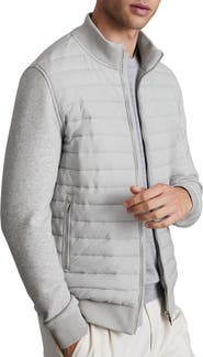 Reiss Freddie Quilted Knit Jacket