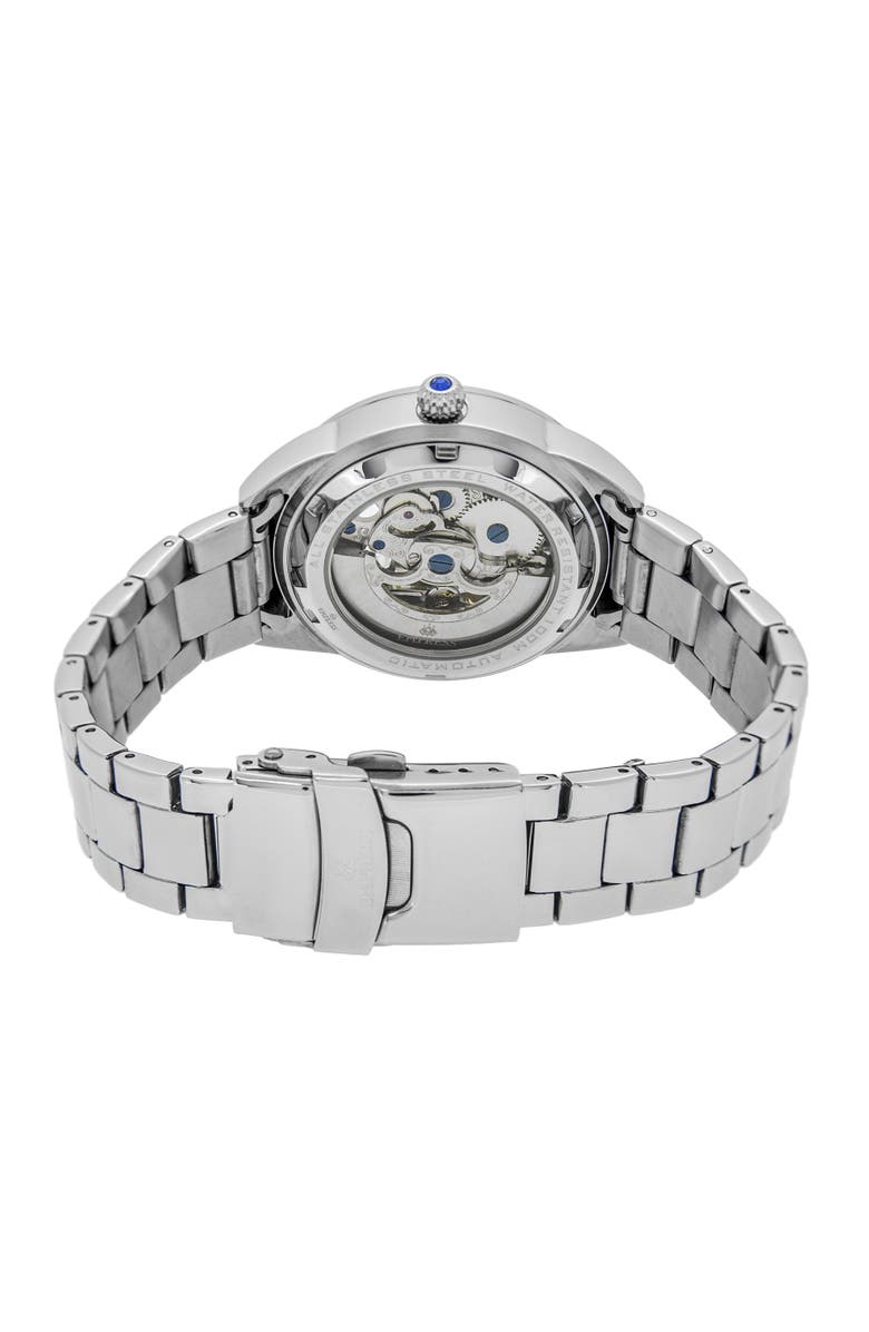 Empress Godiva Automatic MOP Bracelet Watch, Alternate, color, Silver