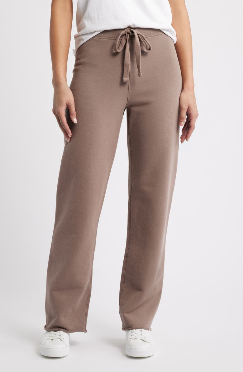 Frank & Eileen Catherine Cotton Sweatpants, Main, color, Brulee