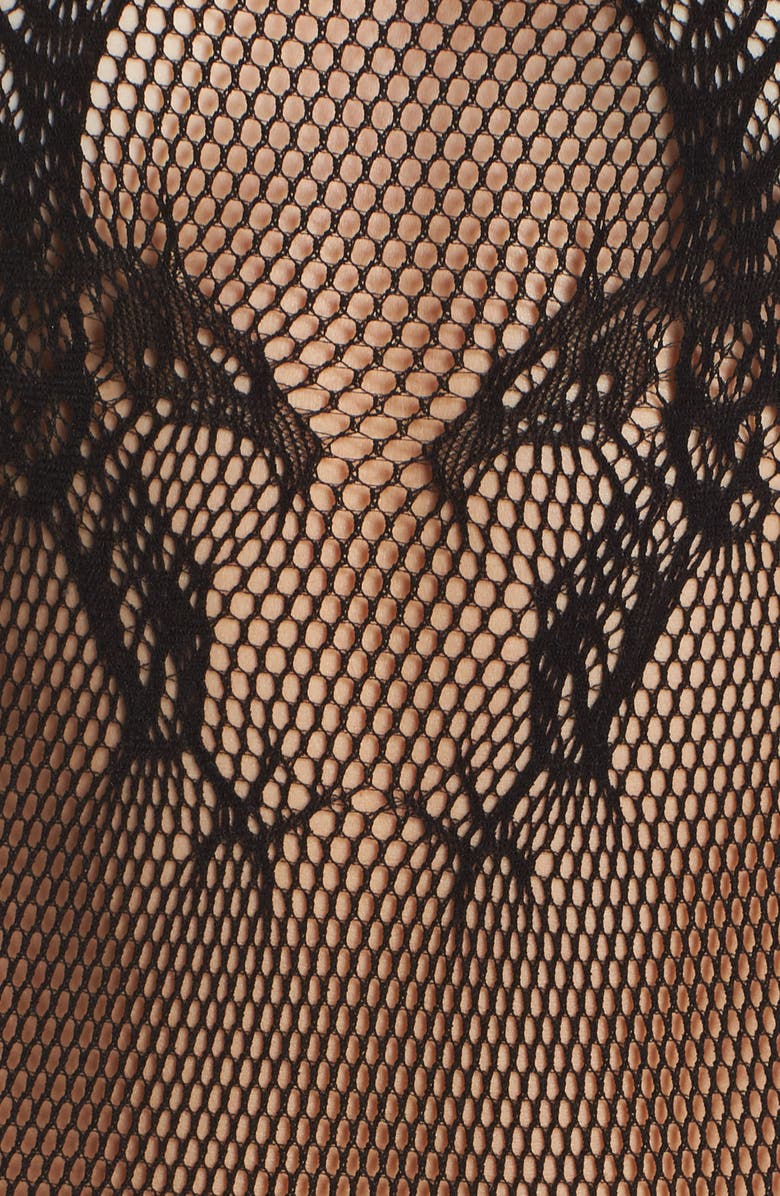 Hauty Sleeveless Fishnet Bodysuit, Alternate, color, 