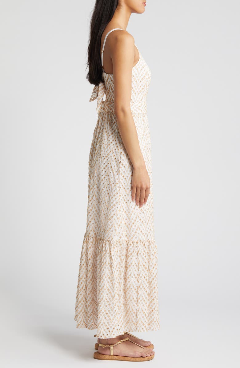 Lilly Pulitzer<sup>®</sup> Charlese Eyelet Tiered Cotton Maxi Dress, Alternate, color, Sand Bar Mermaid Tail