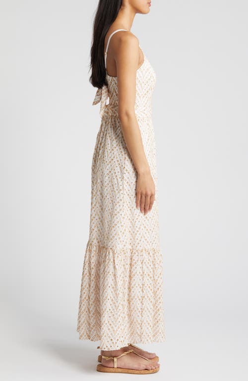 Lilly Pulitzer ® Charlese Eyelet Tiered Cotton Maxi Dress In Sand Bar Mermaid Tail