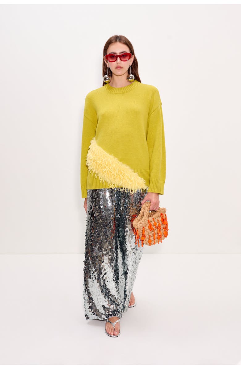 SIMONMILLER Zira Novelty Sweater, Alternate, color, Chartreuse