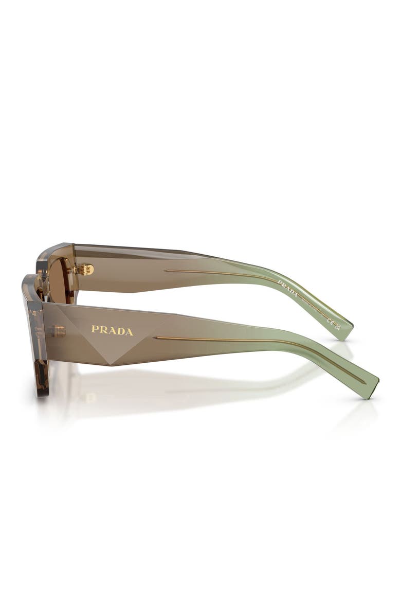 54mm Rectangular Sunglasses, Alternate, color, TERRA / LIGHT BROWN