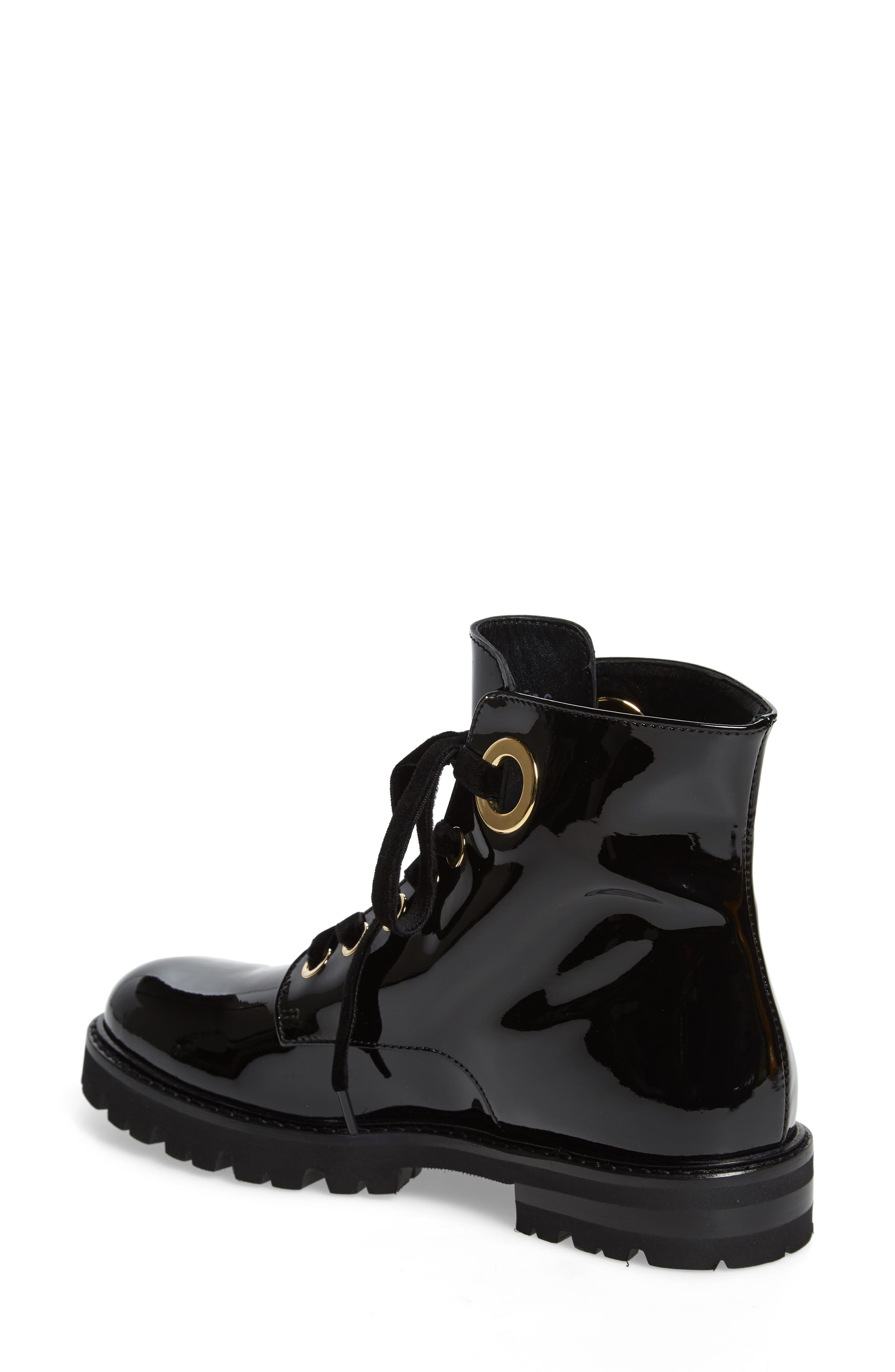 Combat Boot, Alternate, color, BLACK PATENT