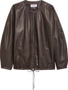 PARTOW Bond Drawstring Leather Jacket