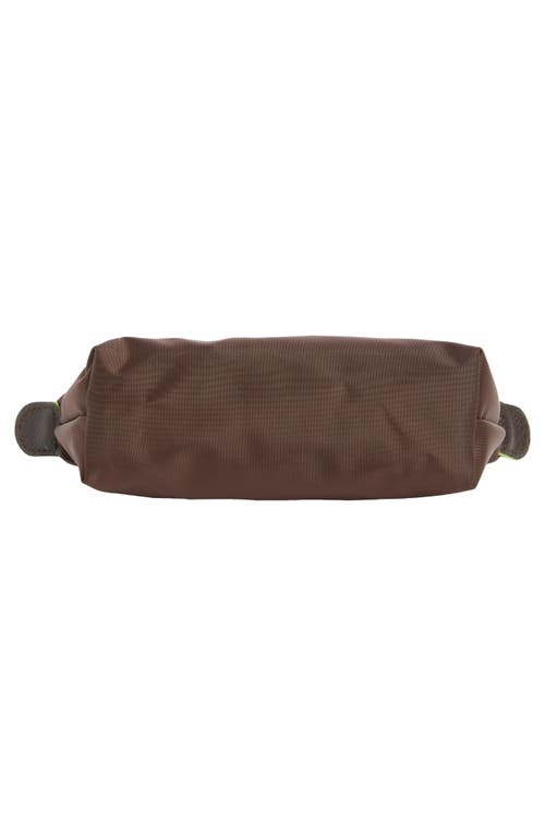 Longchamp Le Pliage Recycled Canvas Cosmetics Case In Brown