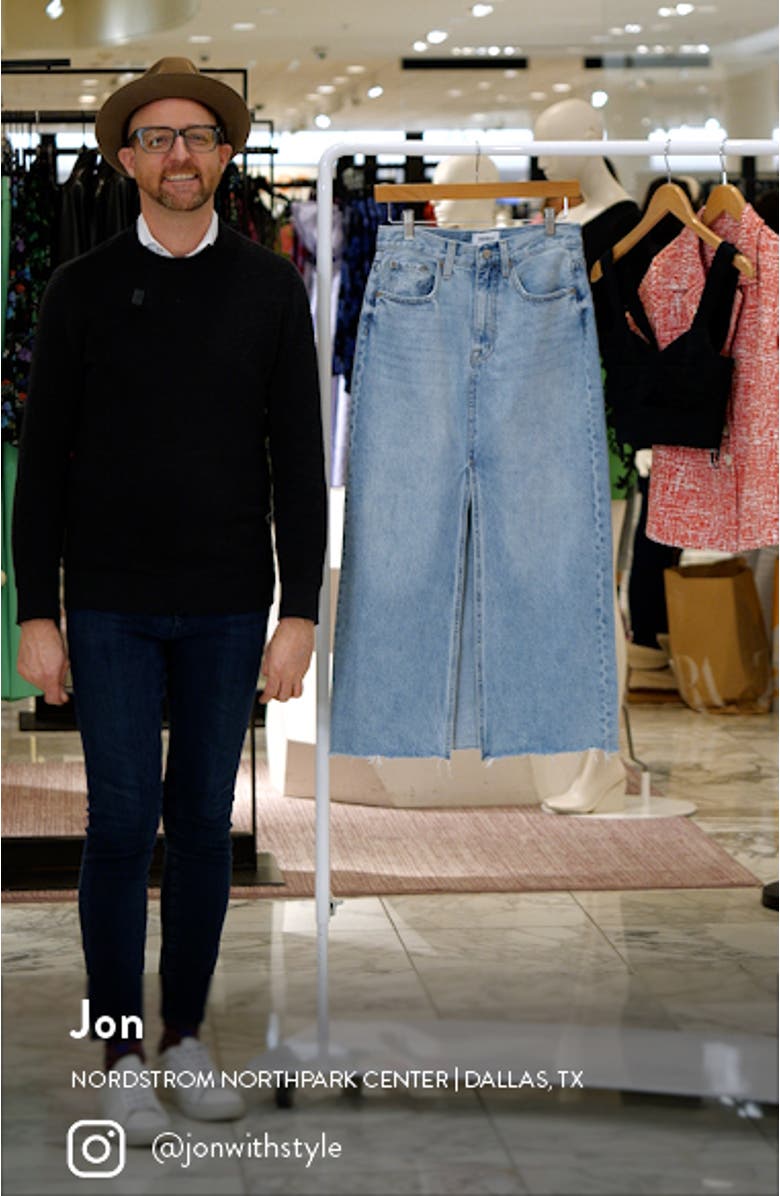 Alice Denim Maxi Skirt, sales video thumbnail