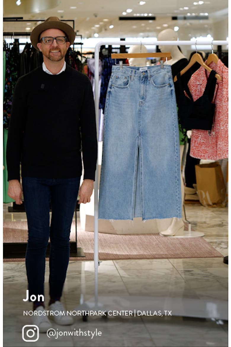 Alice Denim Maxi Skirt video