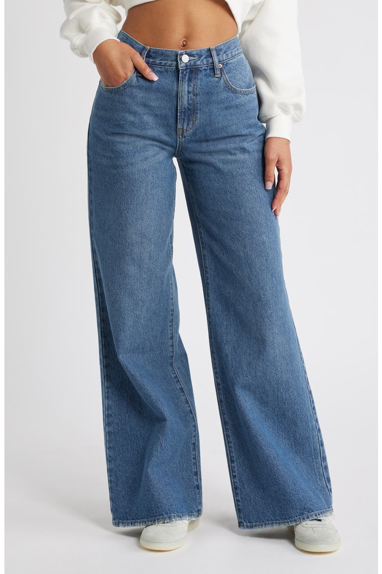 Lena Low Rise Super Baggy Wide Leg Jeans, Main, color, ALANA