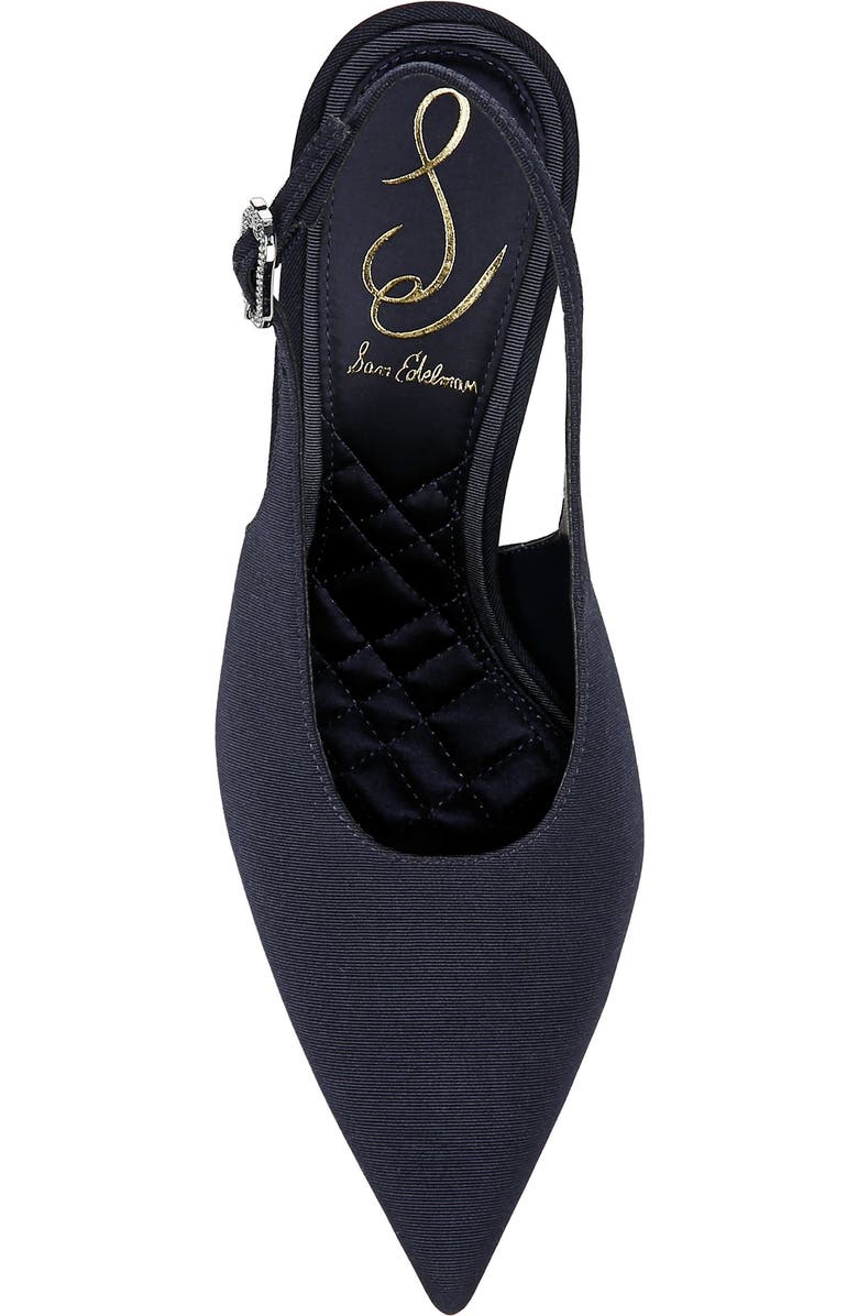 Sam Edelman Alina Slingback Pointed Toe Pump, Alternate, color, Midnight Blue Se