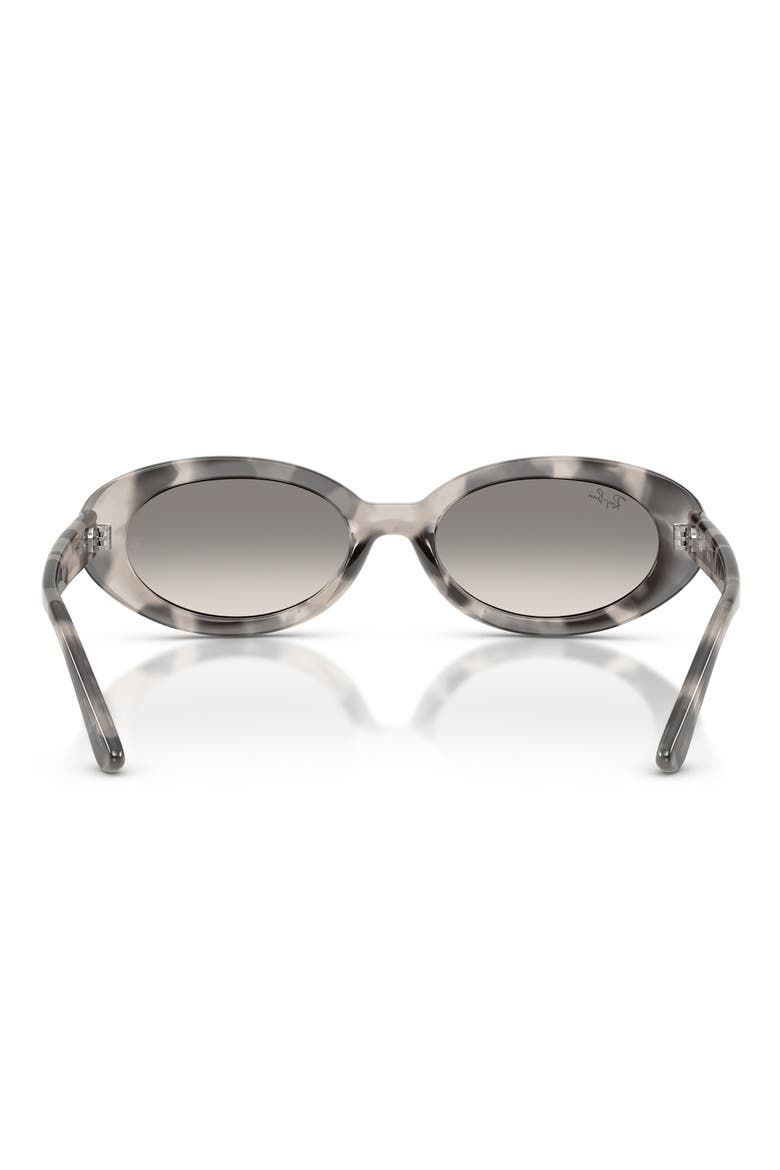 54mm Gradient Oval Sunglasses, Alternate, color, OPAL GREY HAVANA / CLEAR GREY