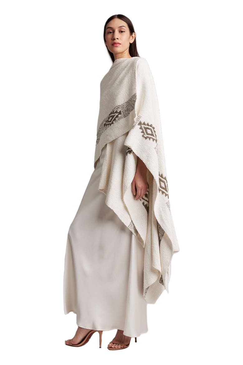 Long Estrella Duster in Textured Cotton, Main, color, Ivory/Mink