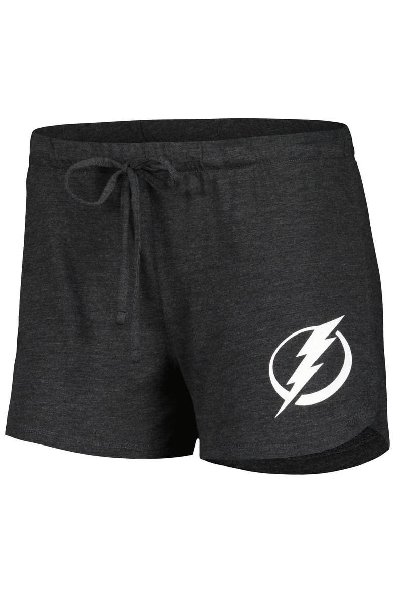 Women's Concepts Sport Black/Blue Tampa Bay Lightning Meter Knit Long Sleeve Raglan Top & Shorts Sleep Set, Alternate, color, Blue