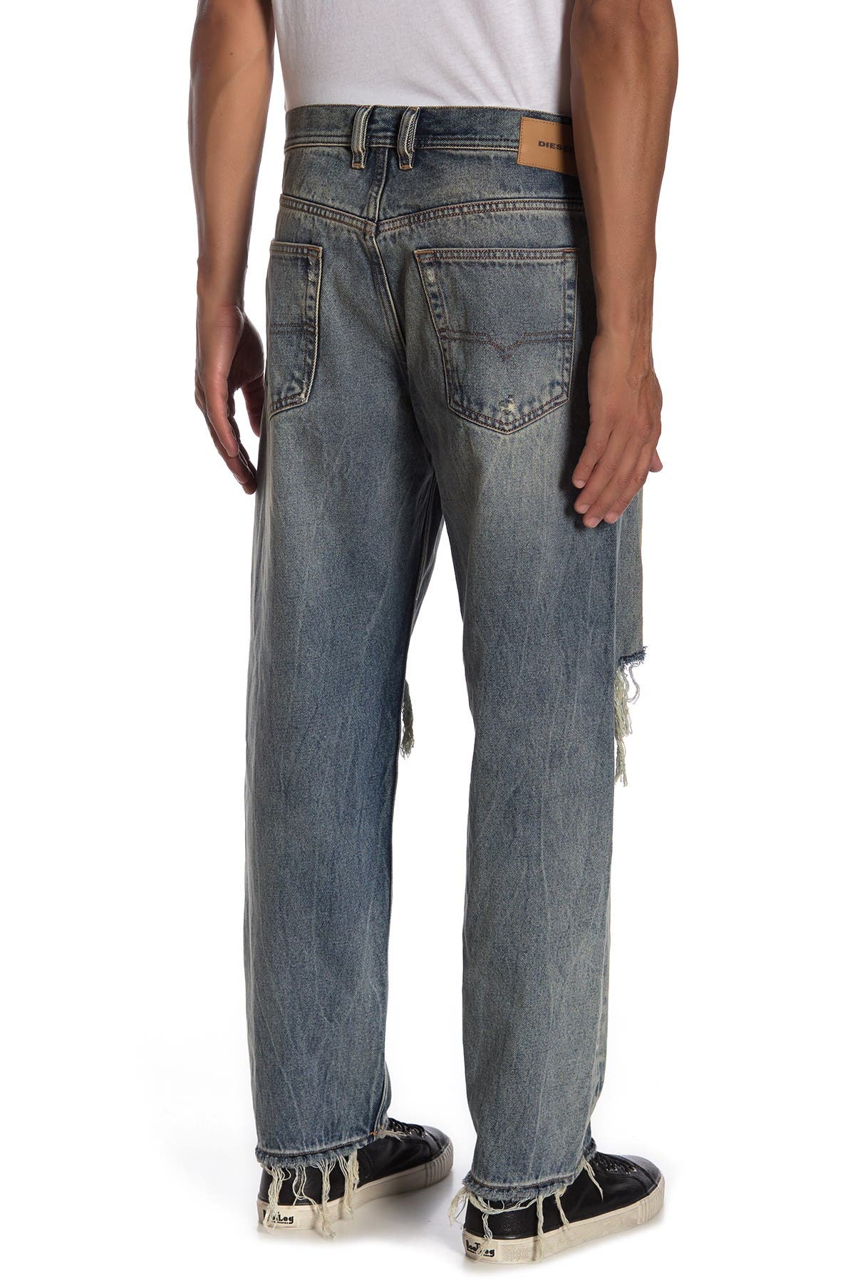 DIESEL® Dagh Destroyed Regular Straight Leg Jeans (Men) | Nordstromrack