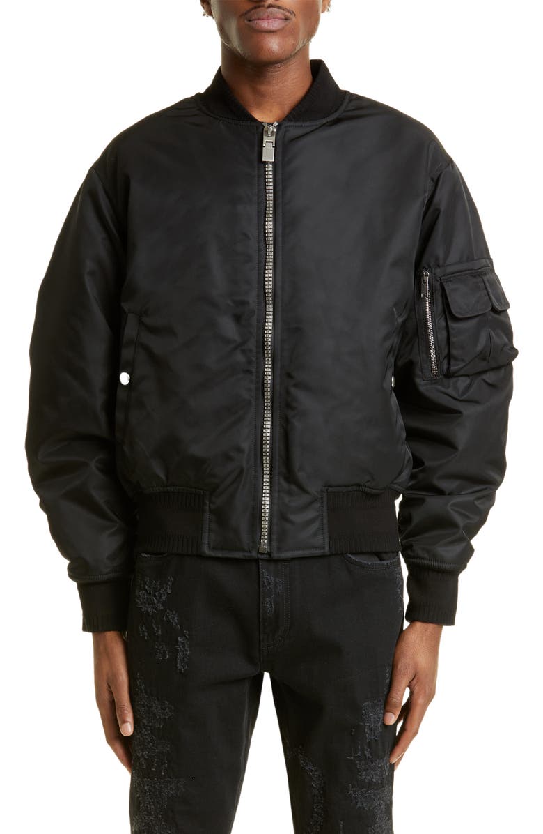 Givenchy Wool Felt Bomber Jacket, Main, color,