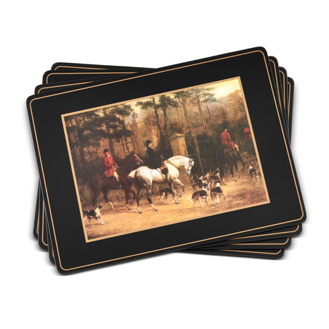 Tally Ho Set of 4 Cork Back Placemats