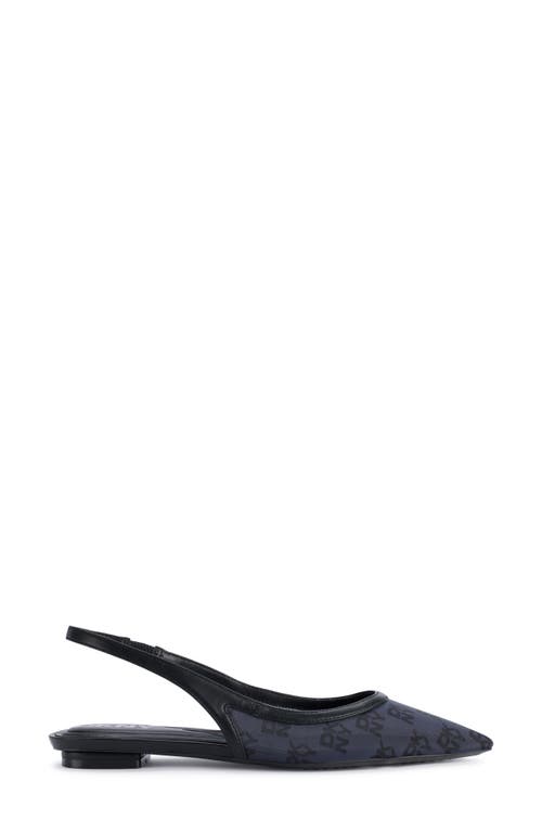 Dkny Millbury Slingback Pointed Toe Flat In Black